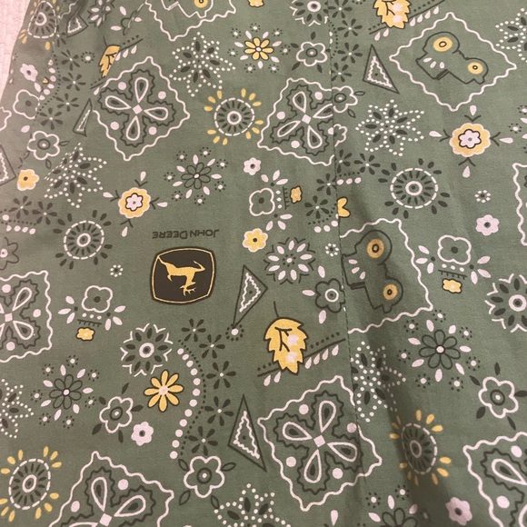 One of a kind, hand made John Deere button up shirt top blouse - Picture 10 of 10